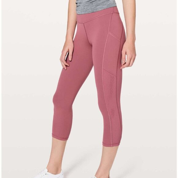 Lululemon Ready To Race Crop *21" Moss Rose - Picture 6 of 6
